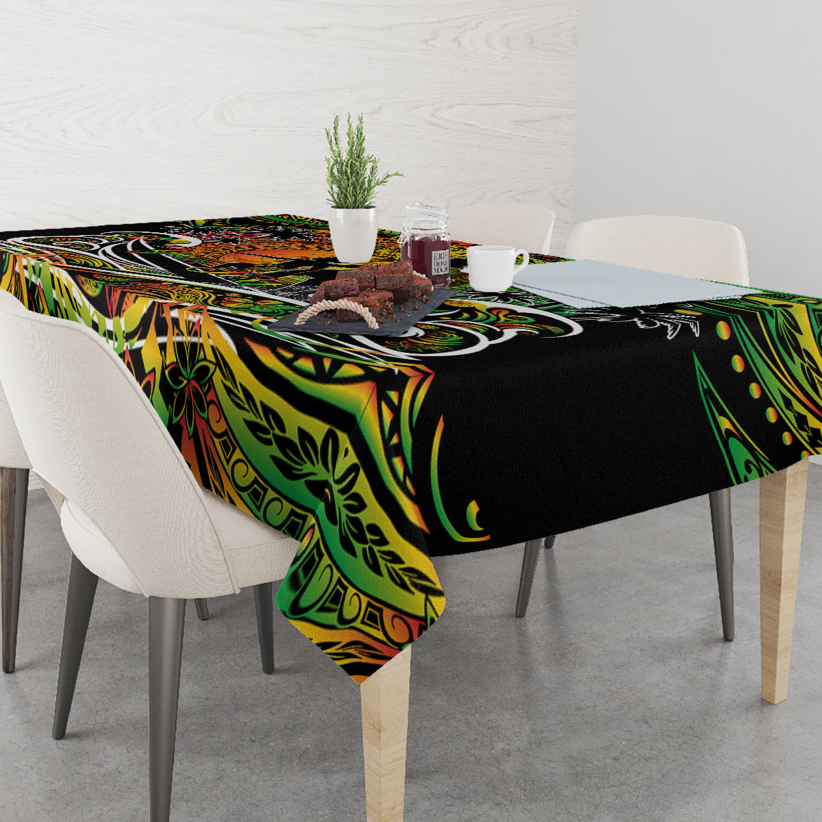 Father's Day Vanuatu Tablecloth Special Dad Polynesia Paradise DT02 - Polynesian Pride