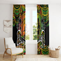 Father's Day Vanuatu Window Curtain Special Dad Polynesia Paradise DT02 - Polynesian Pride
