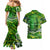 Father's Day Cook Islands Couples Matching Mermaid Dress and Hawaiian Shirt Special Dad Polynesia Paradise