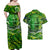 Father's Day Cook Islands Couples Matching Off Shoulder Maxi Dress and Hawaiian Shirt Special Dad Polynesia Paradise