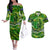 Father's Day Cook Islands Couples Matching Off The Shoulder Long Sleeve Dress and Hawaiian Shirt Special Dad Polynesia Paradise