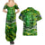 Father's Day Cook Islands Couples Matching Summer Maxi Dress and Hawaiian Shirt Special Dad Polynesia Paradise