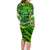 Father's Day Cook Islands Family Matching Long Sleeve Bodycon Dress and Hawaiian Shirt Special Dad Polynesia Paradise