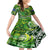 Father's Day Cook Islands Family Matching Off Shoulder Short Dress and Hawaiian Shirt Special Dad Polynesia Paradise