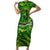 Father's Day Cook Islands Family Matching Short Sleeve Bodycon Dress and Hawaiian Shirt Special Dad Polynesia Paradise