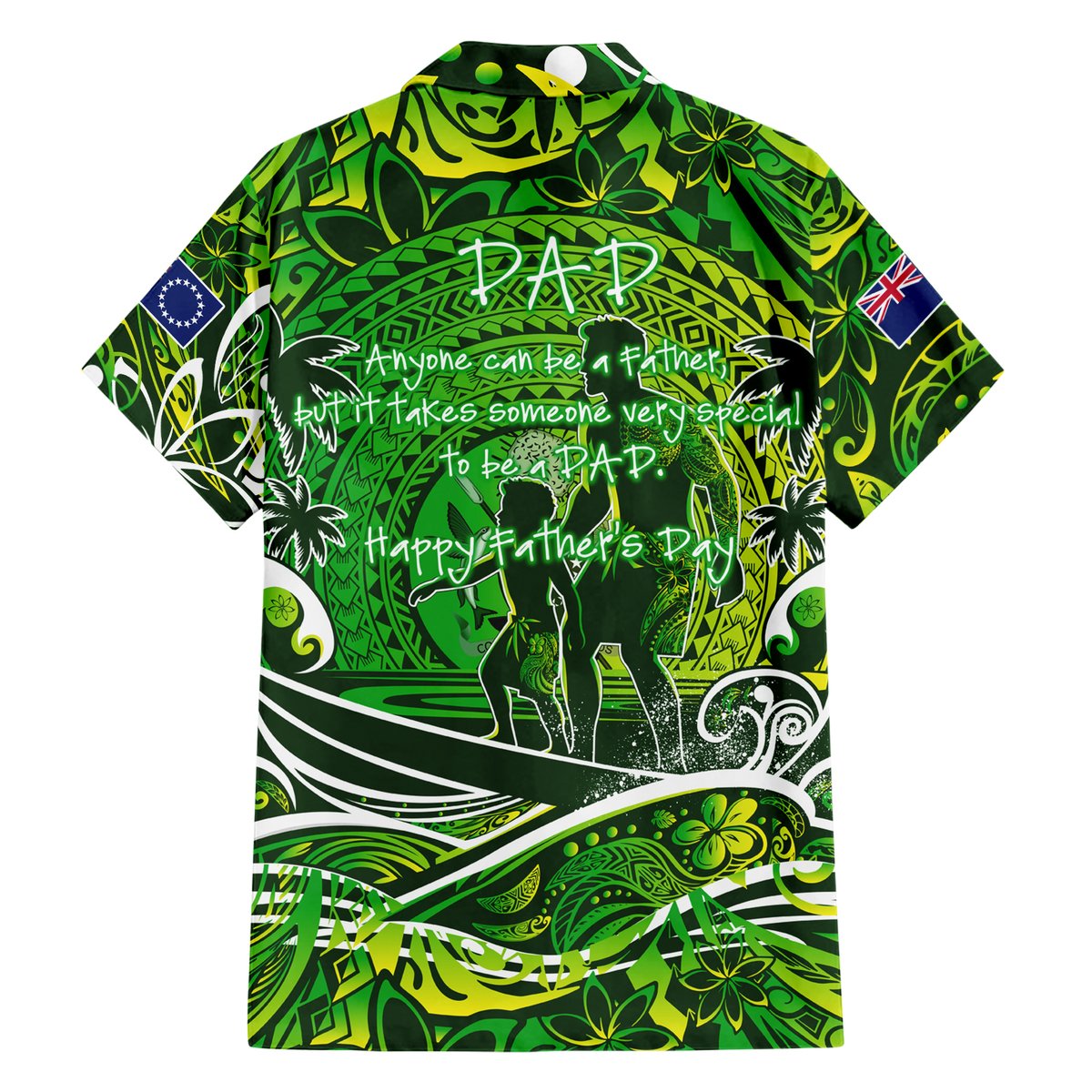 Father's Day Cook Islands Hawaiian Shirt Special Dad Polynesia Paradise DT02 - Polynesian Pride