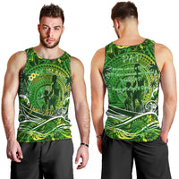 Father's Day Cook Islands Men Tank Top Special Dad Polynesia Paradise DT02 - Polynesian Pride