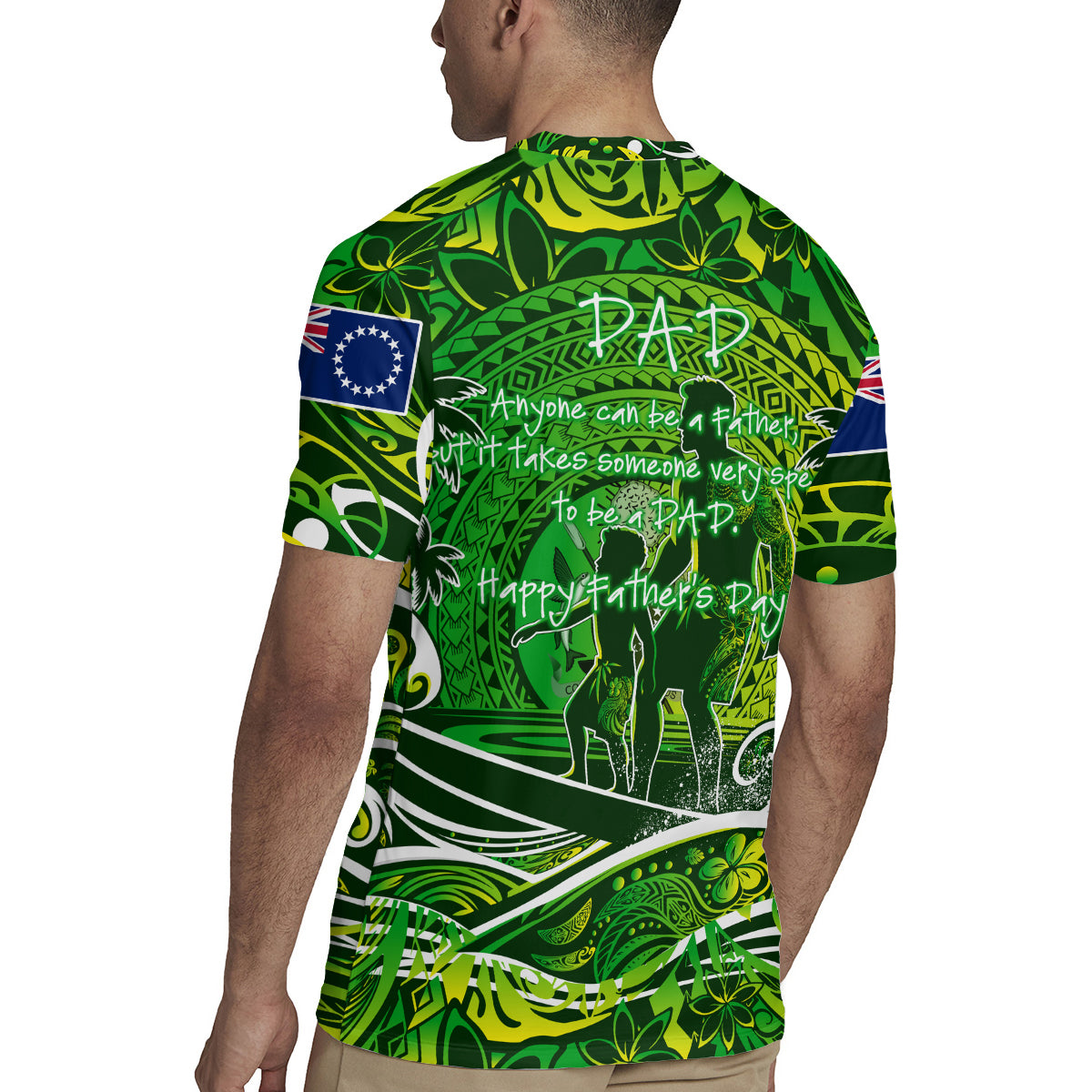 Father's Day Cook Islands Rugby Jersey Special Dad Polynesia Paradise DT02 - Polynesian Pride