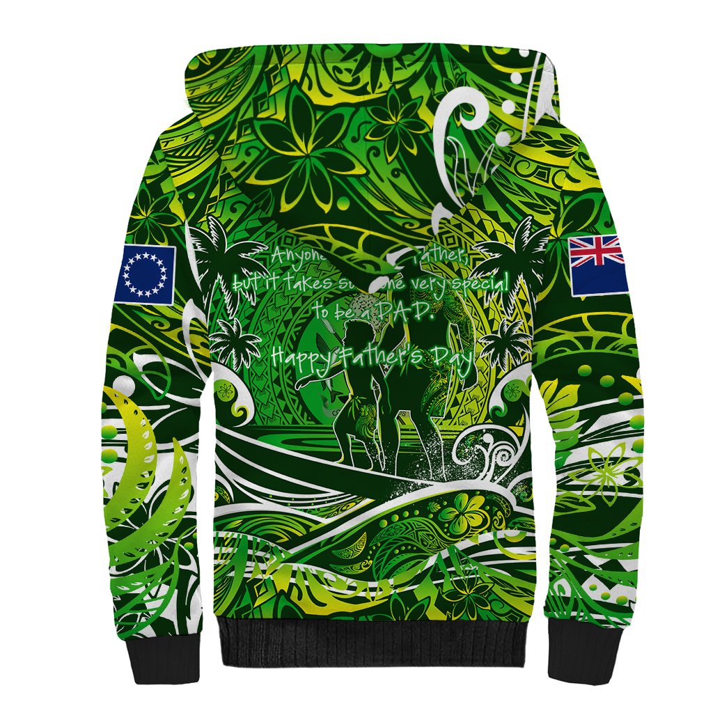 Father's Day Cook Islands Sherpa Hoodie Special Dad Polynesia Paradise DT02 - Polynesian Pride