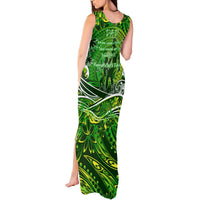 Father's Day Cook Islands Tank Maxi Dress Special Dad Polynesia Paradise DT02 - Polynesian Pride