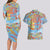 Father's Day Fiji Couples Matching Long Sleeve Bodycon Dress and Hawaiian Shirt Special Dad Polynesia Paradise