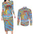 Father's Day Fiji Couples Matching Long Sleeve Bodycon Dress and Long Sleeve Button Shirt Special Dad Polynesia Paradise