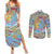 Father's Day Fiji Couples Matching Summer Maxi Dress and Long Sleeve Button Shirt Special Dad Polynesia Paradise