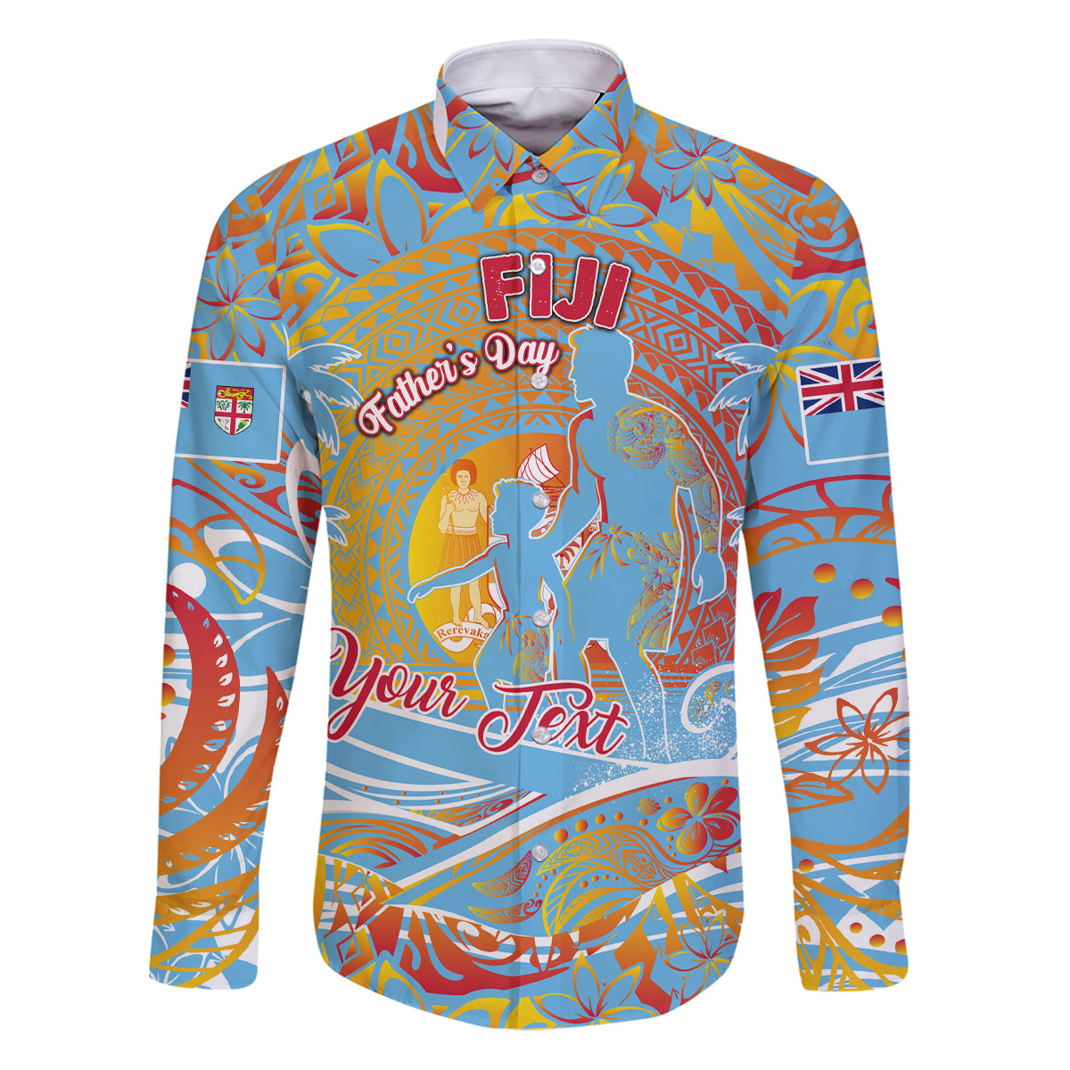 Father's Day Fiji Family Matching Puletasi and Hawaiian Shirt Special Dad Polynesia Paradise