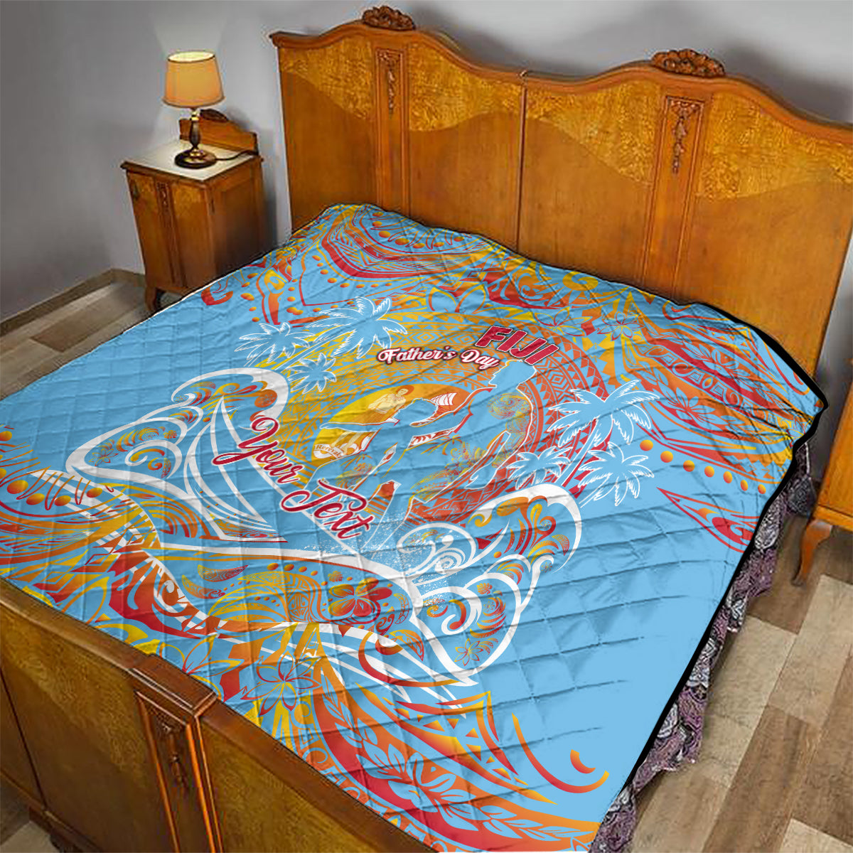 Father's Day Fiji Quilt Special Dad Polynesia Paradise