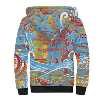Father's Day Fiji Sherpa Hoodie Special Dad Polynesia Paradise