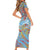 Father's Day Fiji Short Sleeve Bodycon Dress Special Dad Polynesia Paradise