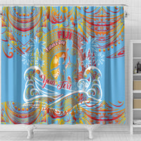 Father's Day Fiji Shower Curtain Special Dad Polynesia Paradise