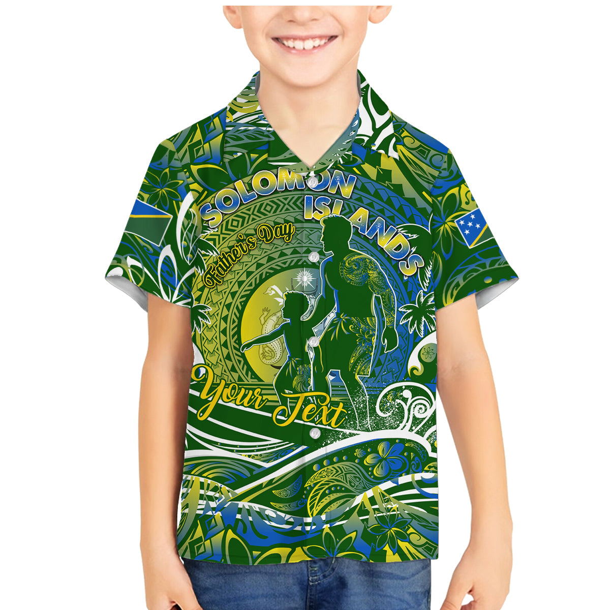 Father's Day Solomon Islands Family Matching Mermaid Dress and Hawaiian Shirt Special Dad Polynesia Paradise