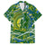 Father's Day Solomon Islands Family Matching Off Shoulder Short Dress and Hawaiian Shirt Special Dad Polynesia Paradise