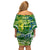 Father's Day Solomon Islands Family Matching Off Shoulder Short Dress and Hawaiian Shirt Special Dad Polynesia Paradise