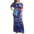 Father's Day Guam Family Matching Off Shoulder Maxi Dress and Hawaiian Shirt Special Dad Polynesia Paradise