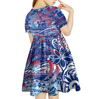 Father's Day Guam Kid Short Sleeve Dress Special Dad Polynesia Paradise