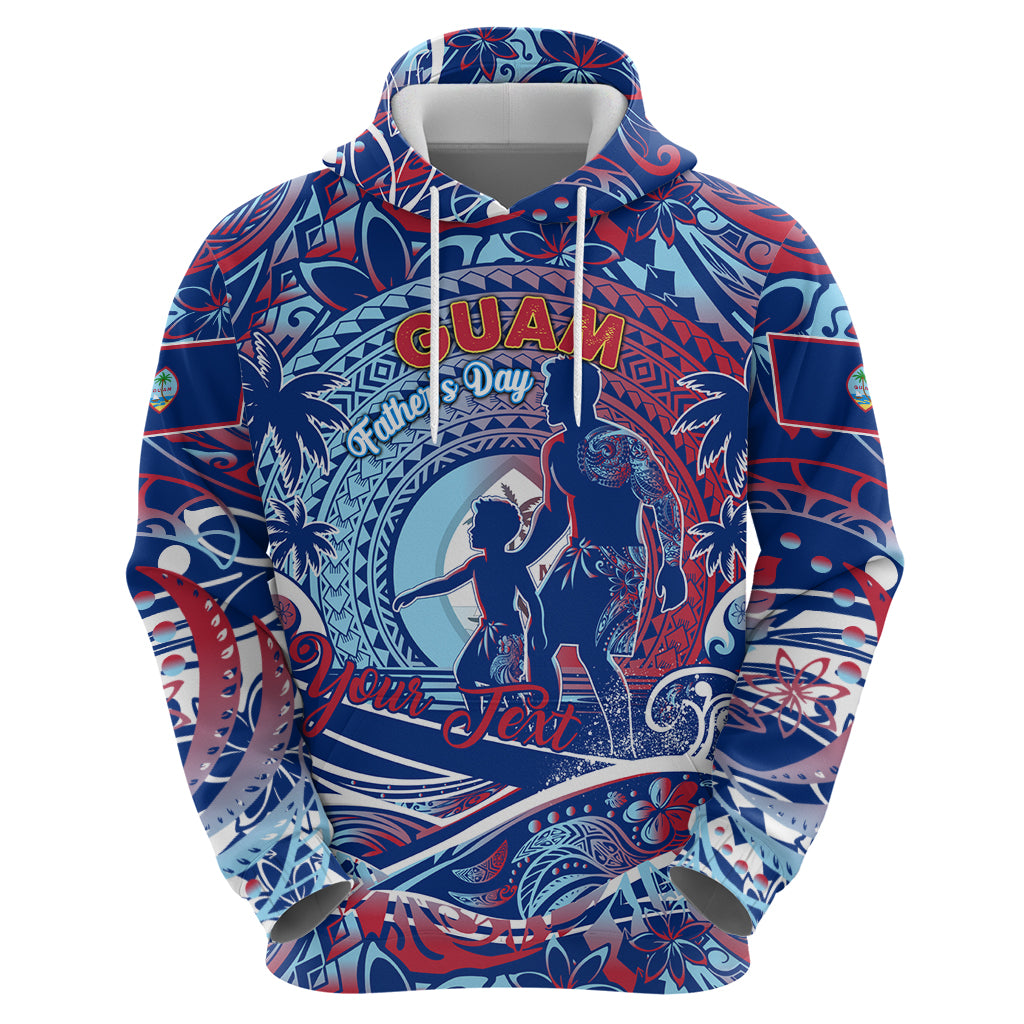 Father's Day Guam Zip Hoodie Special Dad Polynesia Paradise