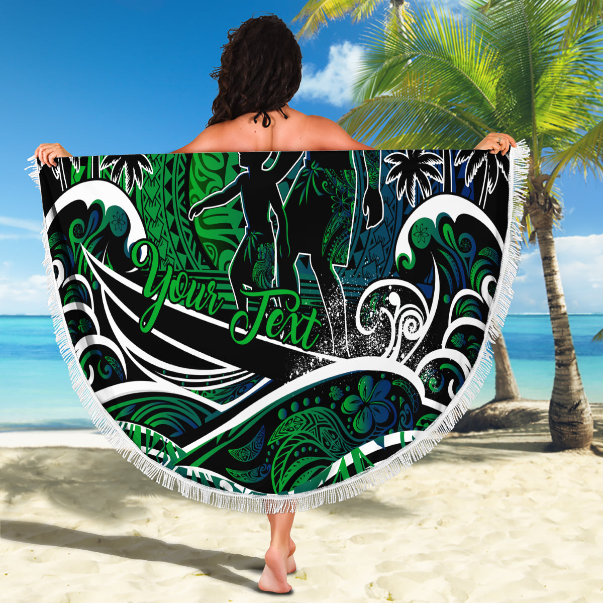 Father's Day New Zealand Beach Blanket Special Dad Polynesia Paradise DT02 - Polynesian Pride