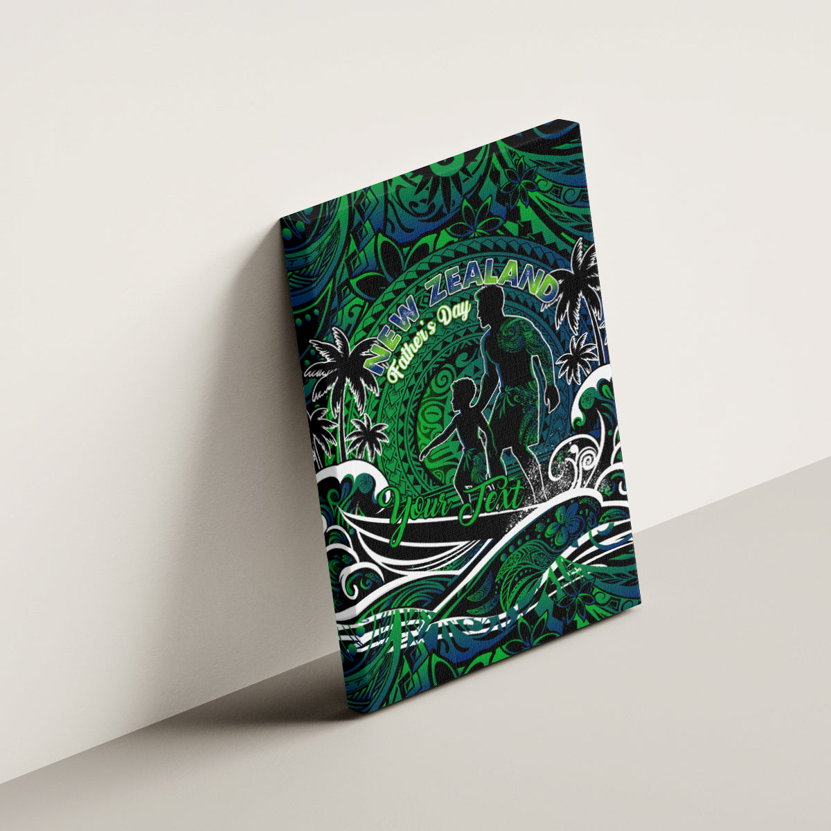Father's Day New Zealand Canvas Wall Art Special Dad Polynesia Paradise DT02 - Polynesian Pride