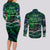 Father's Day New Zealand Couples Matching Long Sleeve Bodycon Dress and Long Sleeve Button Shirt Special Dad Polynesia Paradise