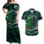 Father's Day New Zealand Couples Matching Off Shoulder Maxi Dress and Hawaiian Shirt Special Dad Polynesia Paradise