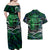 Father's Day New Zealand Couples Matching Off Shoulder Maxi Dress and Hawaiian Shirt Special Dad Polynesia Paradise