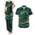 Father's Day New Zealand Couples Matching Tank Maxi Dress and Hawaiian Shirt Special Dad Polynesia Paradise