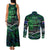 Father's Day New Zealand Couples Matching Tank Maxi Dress and Long Sleeve Button Shirt Special Dad Polynesia Paradise