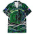 Father's Day New Zealand Family Matching Off The Shoulder Long Sleeve Dress and Hawaiian Shirt Special Dad Polynesia Paradise