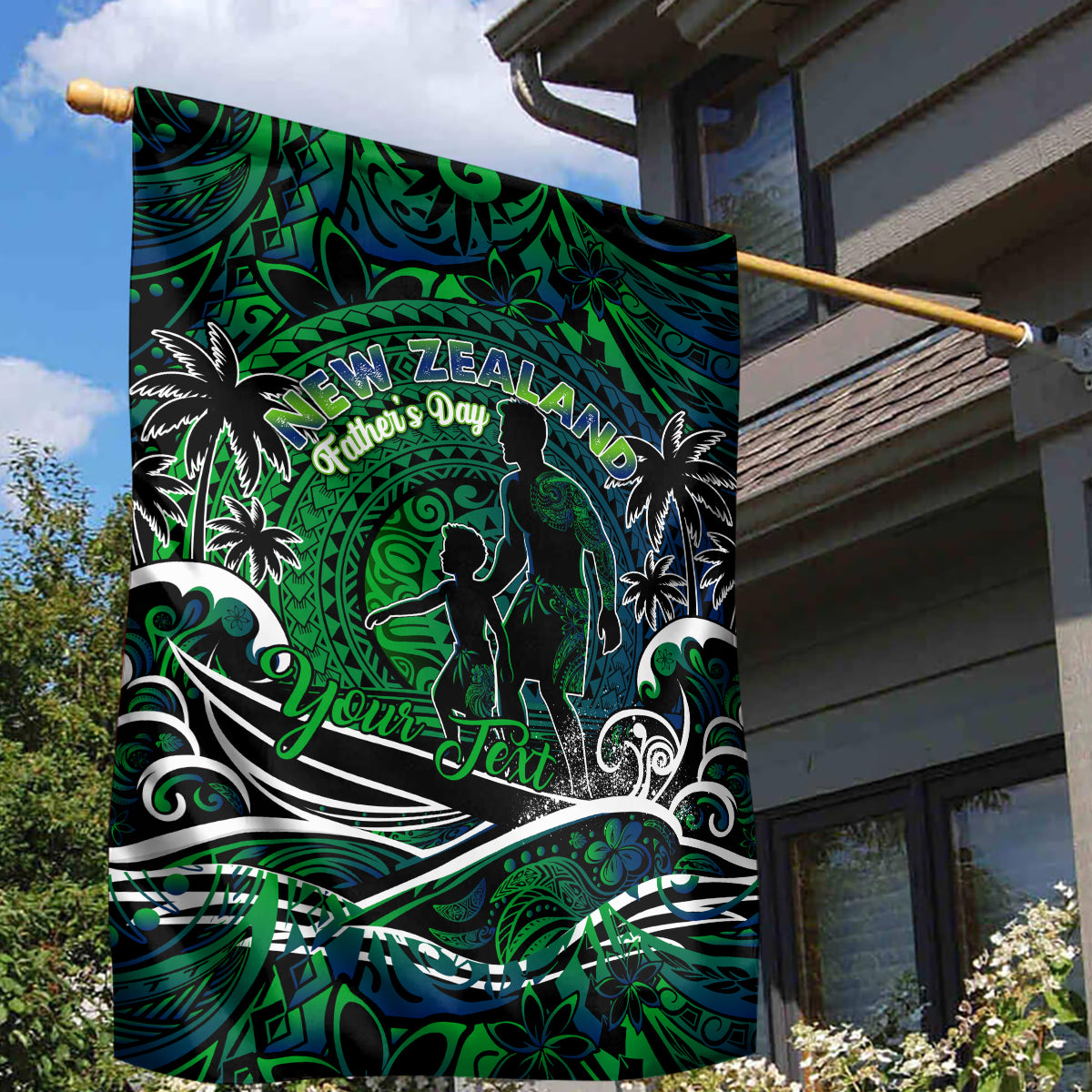 Father's Day New Zealand Garden Flag Special Dad Polynesia Paradise DT02 - Polynesian Pride
