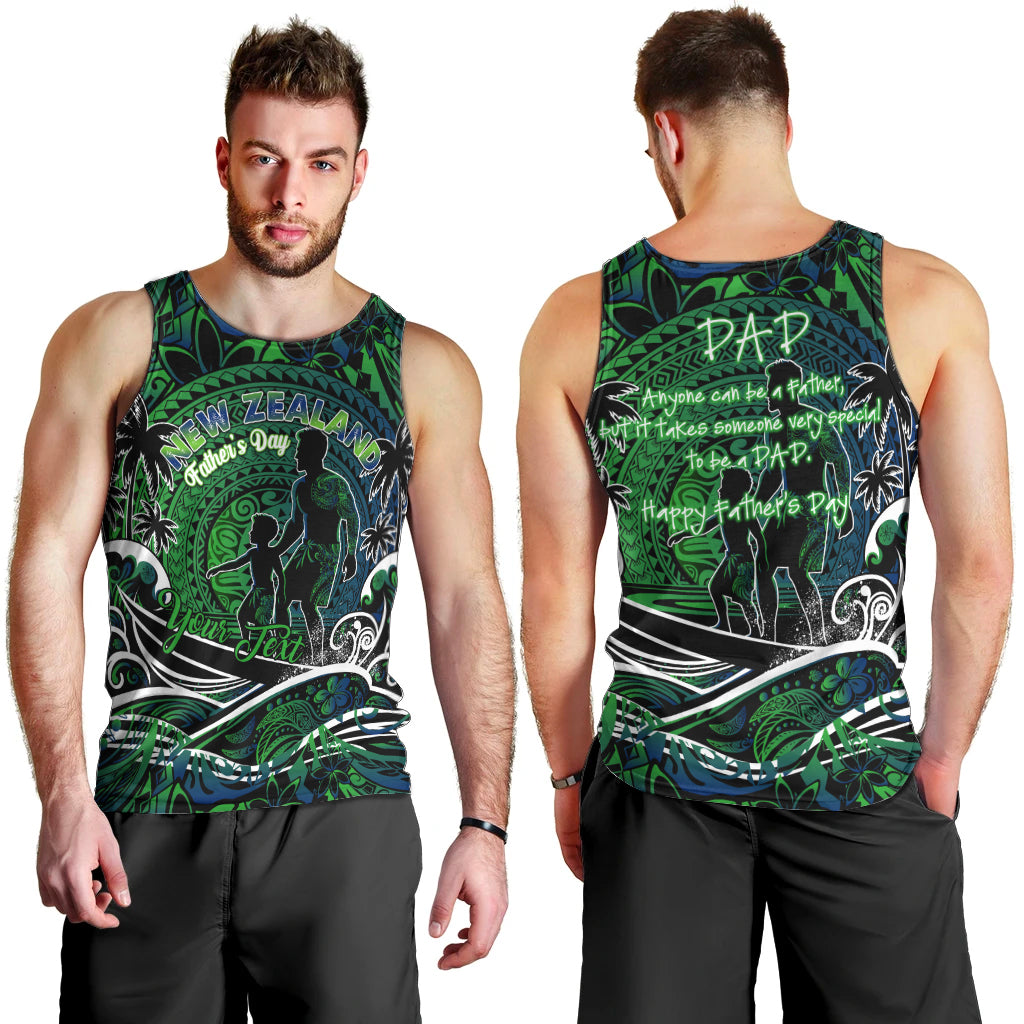 Father's Day New Zealand Men Tank Top Special Dad Polynesia Paradise DT02 - Polynesian Pride