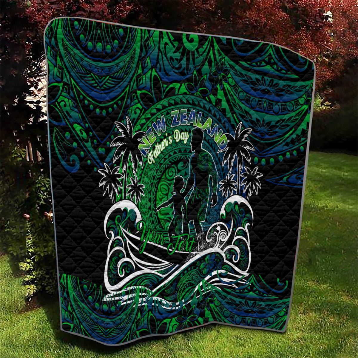 Father's Day New Zealand Quilt Special Dad Polynesia Paradise