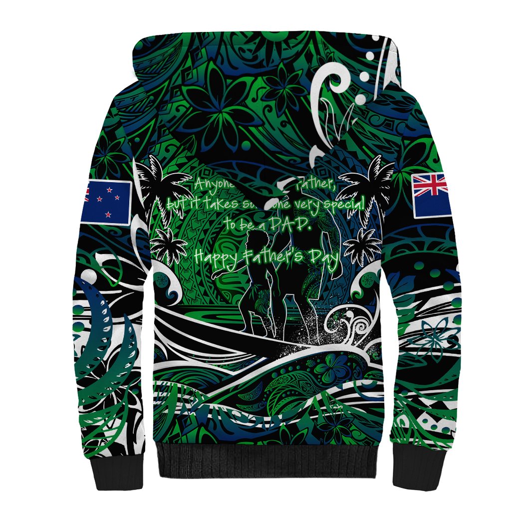 Father's Day New Zealand Sherpa Hoodie Special Dad Polynesia Paradise DT02 - Polynesian Pride