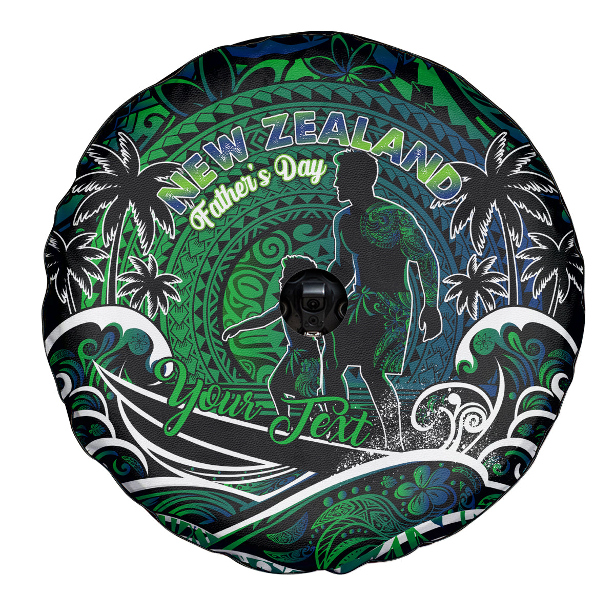 Father's Day New Zealand Spare Tire Cover Special Dad Polynesia Paradise DT02 - Polynesian Pride