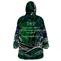 Father's Day New Zealand Wearable Blanket Hoodie Special Dad Polynesia Paradise DT02 - Polynesian Pride