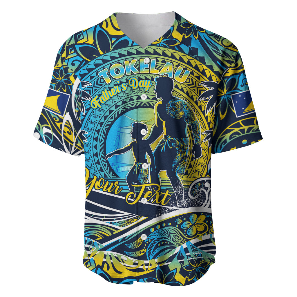 Father's Day Tokelau Baseball Jersey Special Dad Polynesia Paradise