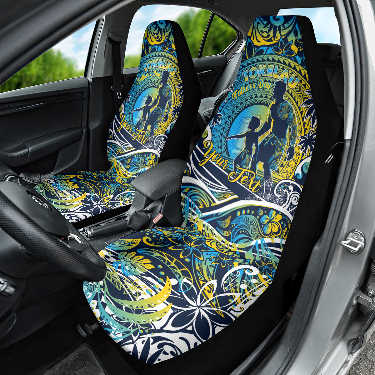 Father's Day Tokelau Car Seat Cover Special Dad Polynesia Paradise