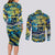 Father's Day Tokelau Couples Matching Long Sleeve Bodycon Dress and Long Sleeve Button Shirt Special Dad Polynesia Paradise