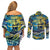 Father's Day Tokelau Couples Matching Off Shoulder Short Dress and Long Sleeve Button Shirt Special Dad Polynesia Paradise