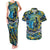 Father's Day Tokelau Couples Matching Tank Maxi Dress and Hawaiian Shirt Special Dad Polynesia Paradise