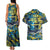 Father's Day Tokelau Couples Matching Tank Maxi Dress and Hawaiian Shirt Special Dad Polynesia Paradise