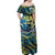 Father's Day Tokelau Off Shoulder Maxi Dress Special Dad Polynesia Paradise