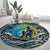 Father's Day Tokelau Round Carpet Special Dad Polynesia Paradise